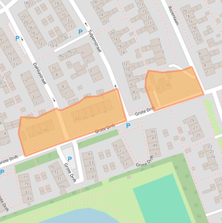 Kaart van postcodegebied 9411ES.