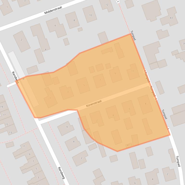 Kaart van postcodegebied 9411GA.