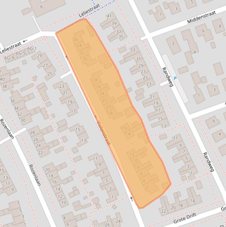 Kaart van postcodegebied 9411GH.