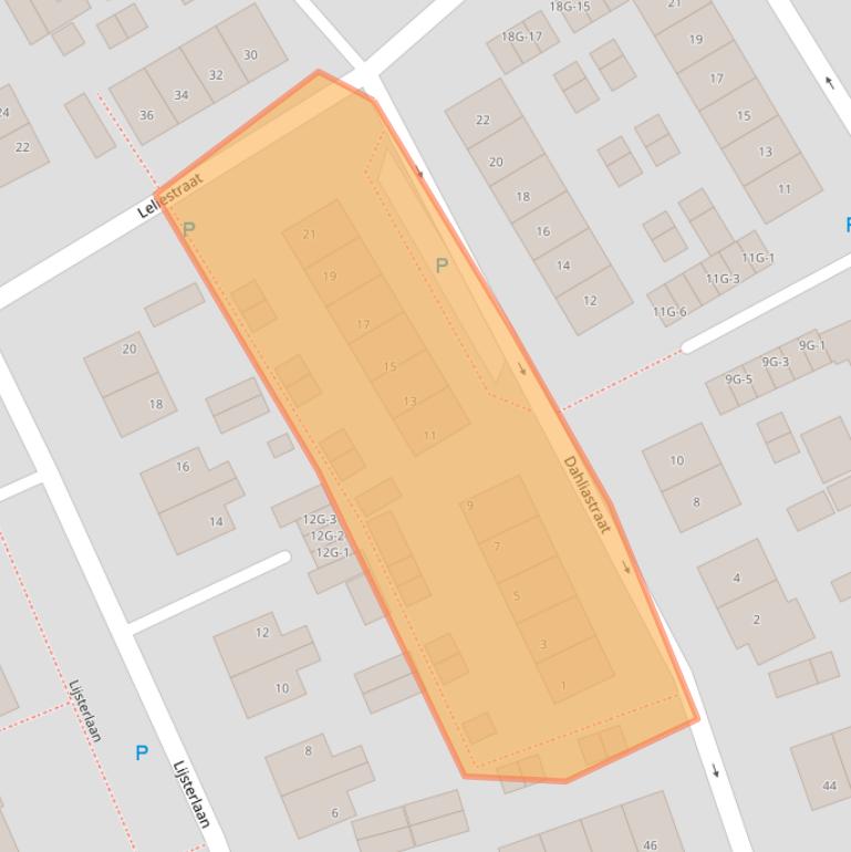 Kaart van postcodegebied 9411GN.