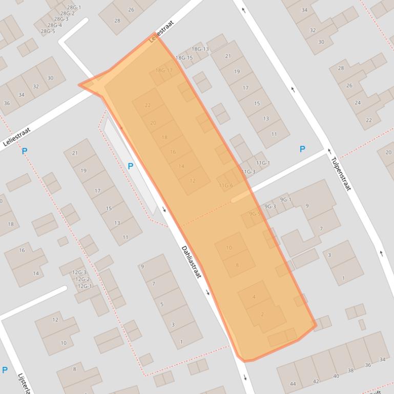 Kaart van postcodegebied 9411GP.