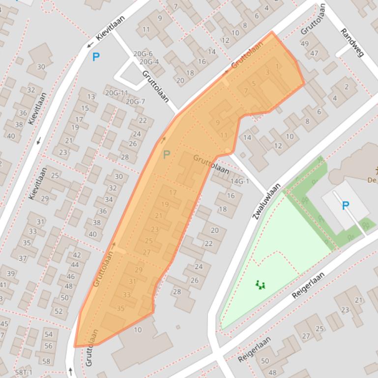 Kaart van postcodegebied 9411HA.