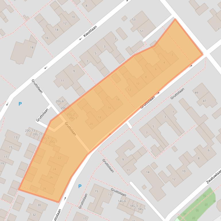 Kaart van postcodegebied 9411HB.