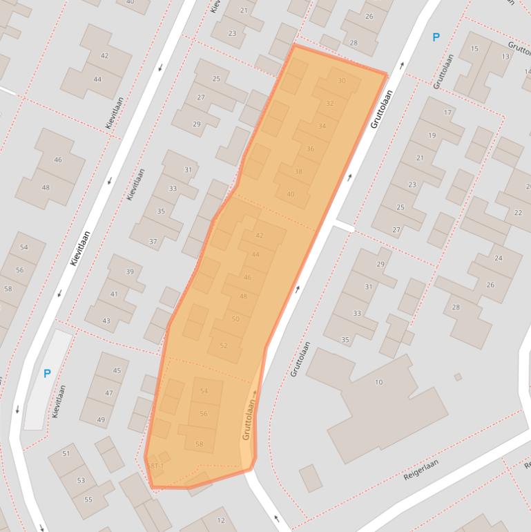 Kaart van postcodegebied 9411HC.