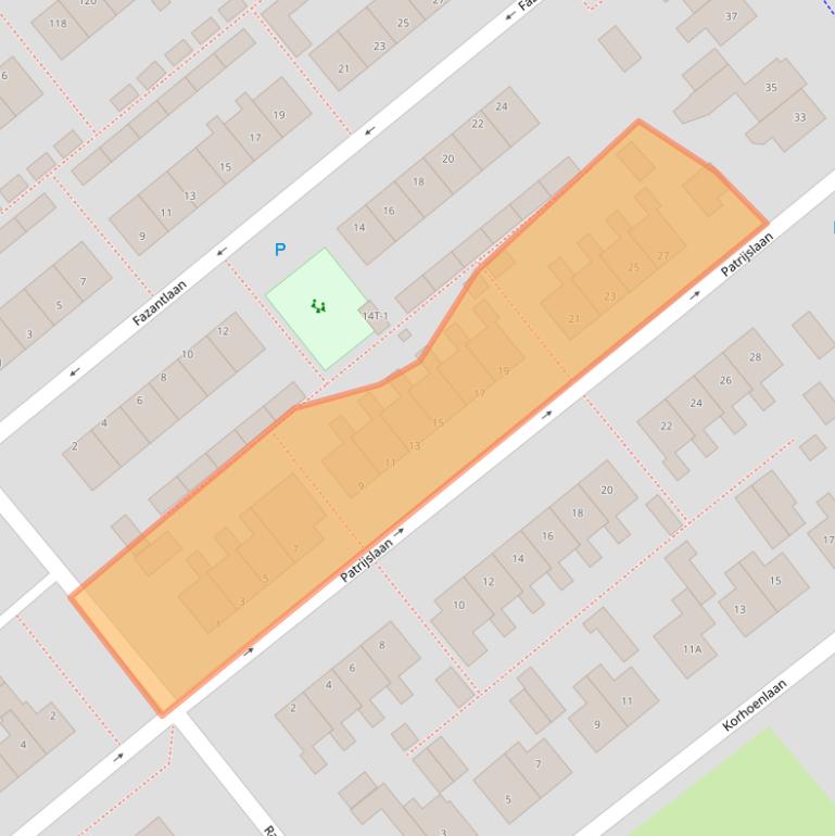 Kaart van postcodegebied 9411HL.