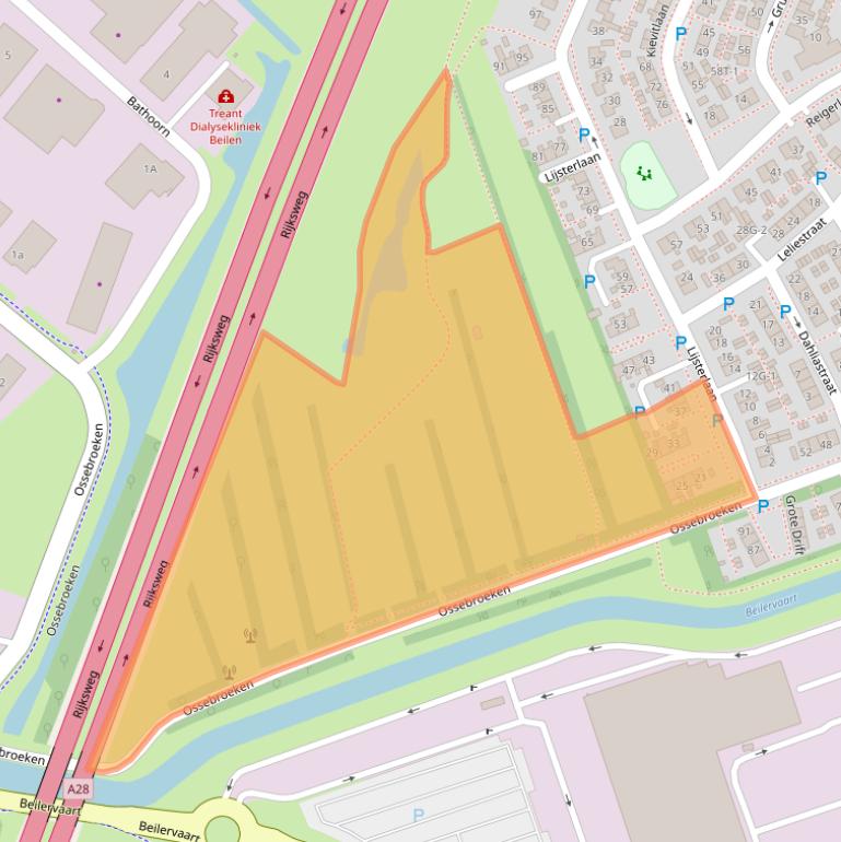 Kaart van postcodegebied 9411JA.