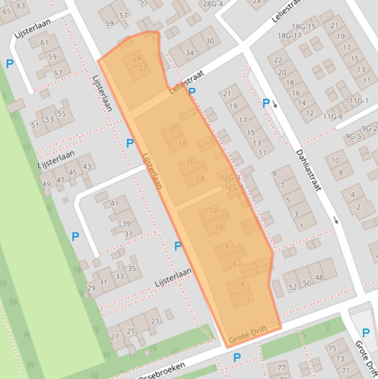 Kaart van postcodegebied 9411JH.