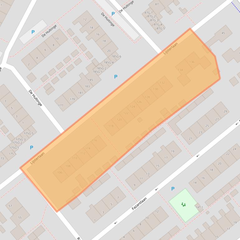 Kaart van postcodegebied 9411JL.