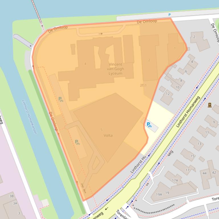 Kaart van postcodegebied 9411KA.