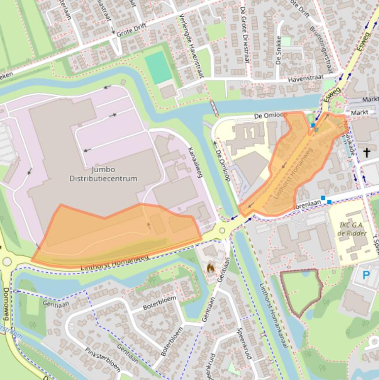 Kaart van postcodegebied 9411KC.