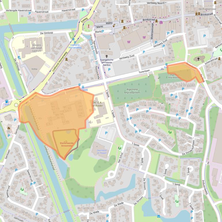 Kaart van postcodegebied 9411KD.