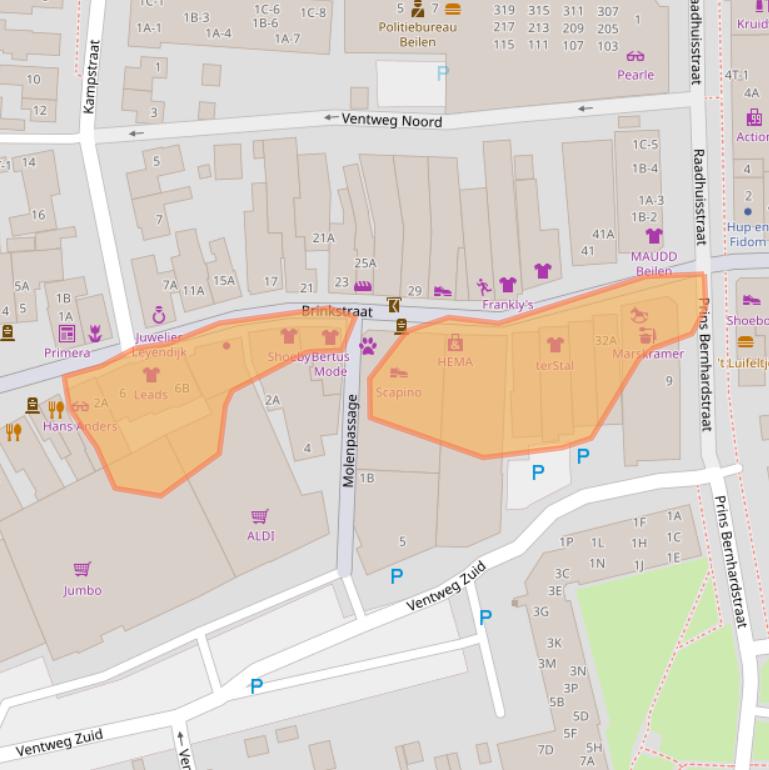 Kaart van postcodegebied 9411KM.