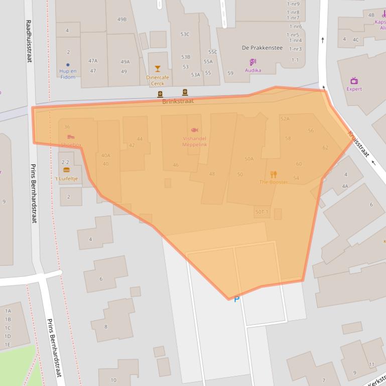 Kaart van postcodegebied 9411KN.