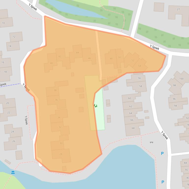 Kaart van postcodegebied 9411KW.