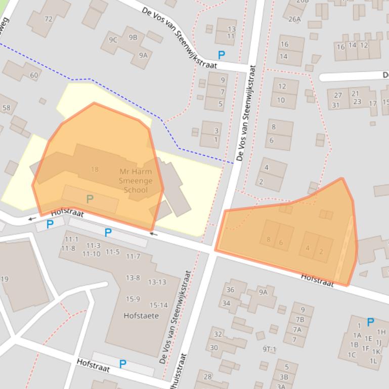 Kaart van postcodegebied 9411LB.