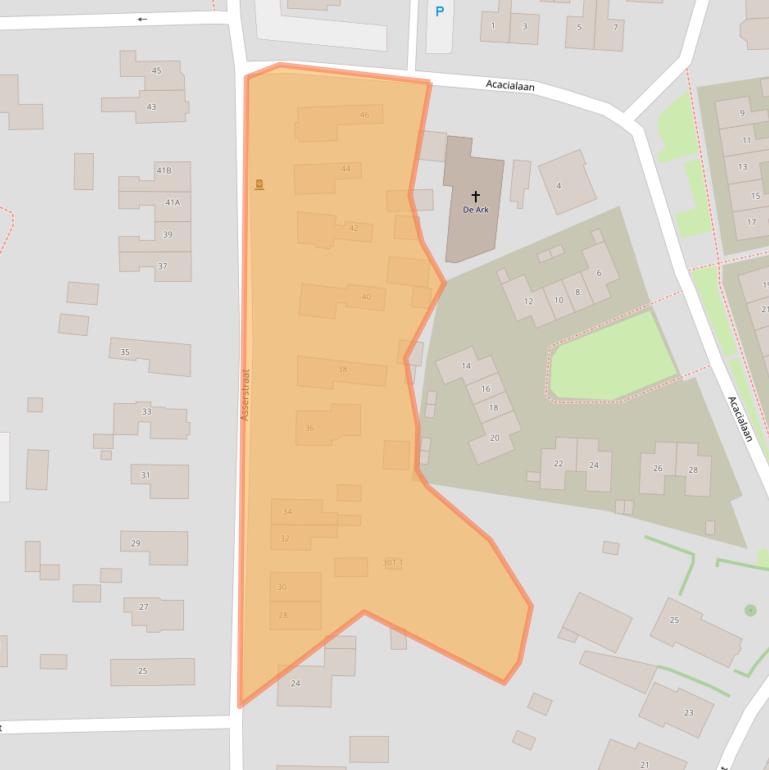 Kaart van postcodegebied 9411LM.