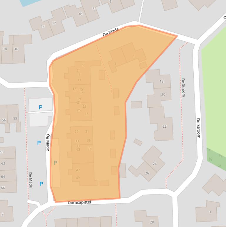 Kaart van postcodegebied 9411MG.