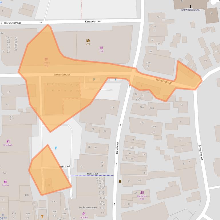 Kaart van postcodegebied 9411NC.
