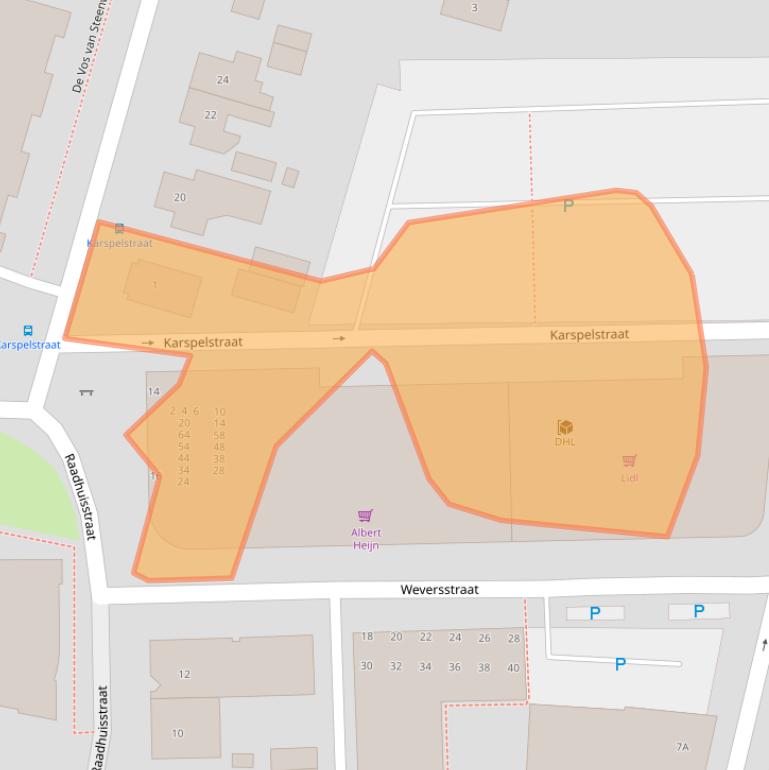 Kaart van postcodegebied 9411ND.