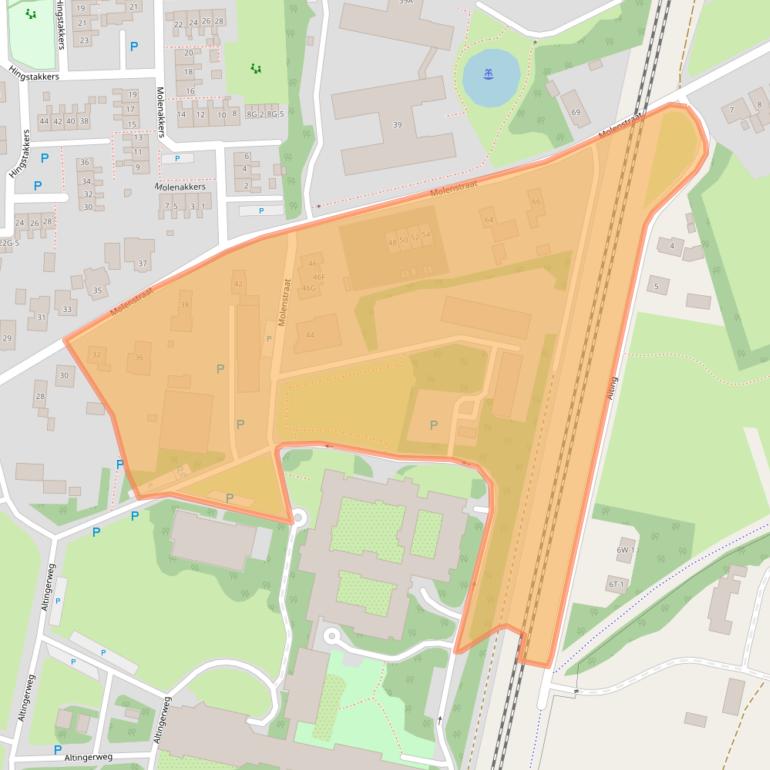 Kaart van postcodegebied 9411NM.