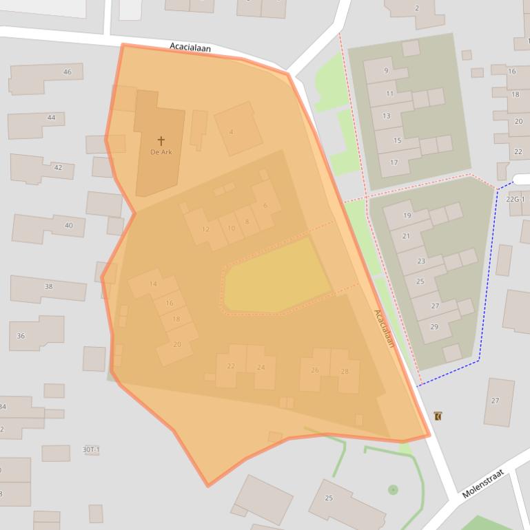 Kaart van postcodegebied 9411NX.