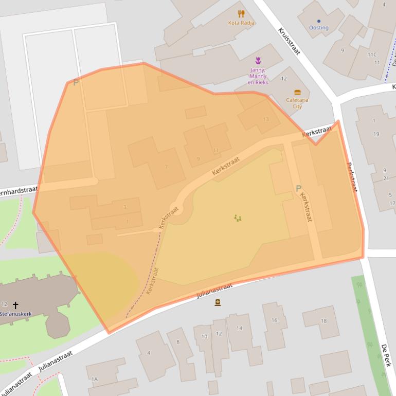Kaart van postcodegebied 9411PG.