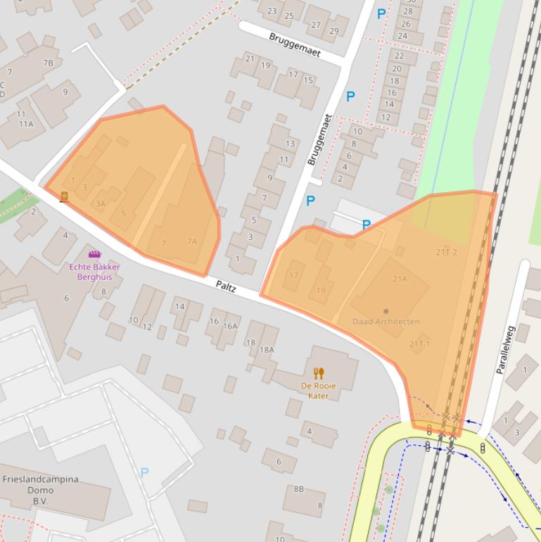 Kaart van postcodegebied 9411PM.