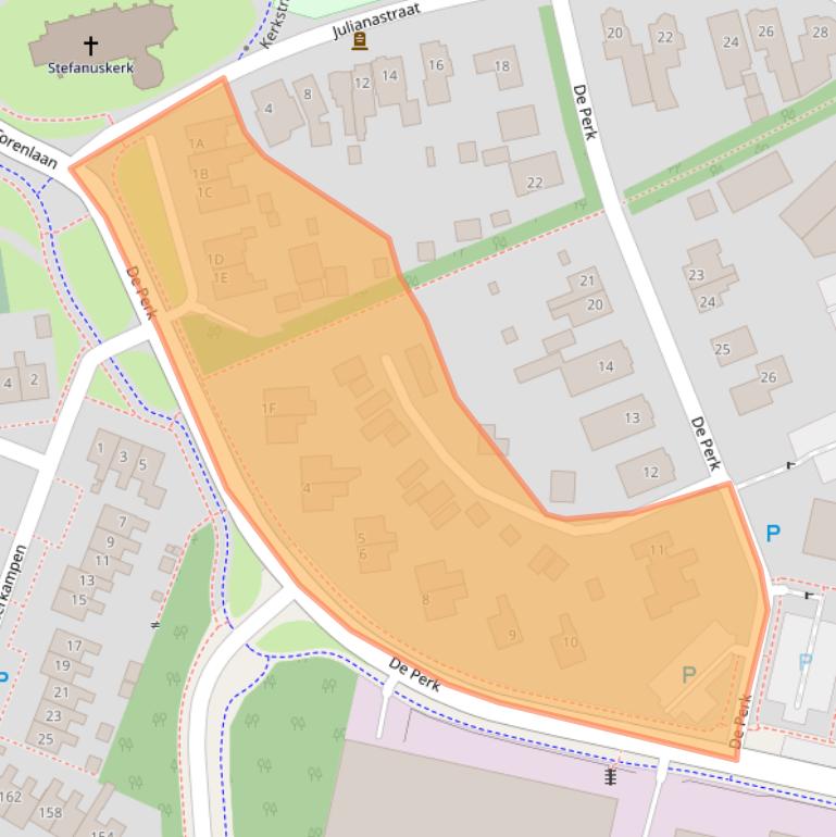 Kaart van postcodegebied 9411PW.