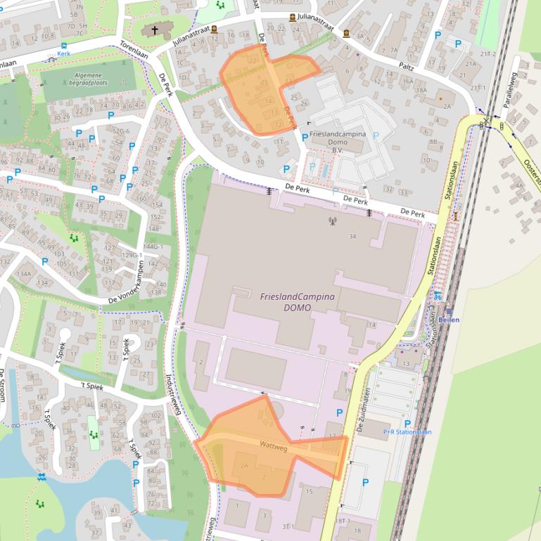 Kaart van postcodegebied 9411PX.