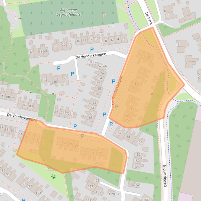 Kaart van postcodegebied 9411RA.