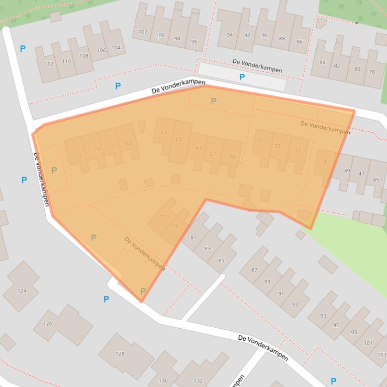 Kaart van postcodegebied 9411RB.