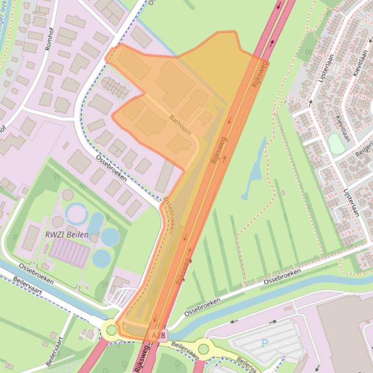 Kaart van postcodegebied 9411SE.