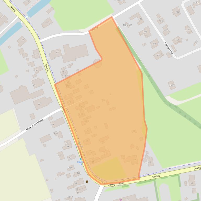 Kaart van postcodegebied 9411TB.