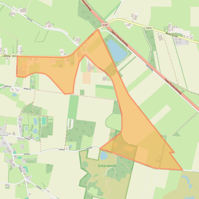 Kaart van postcodegebied 9411TG.