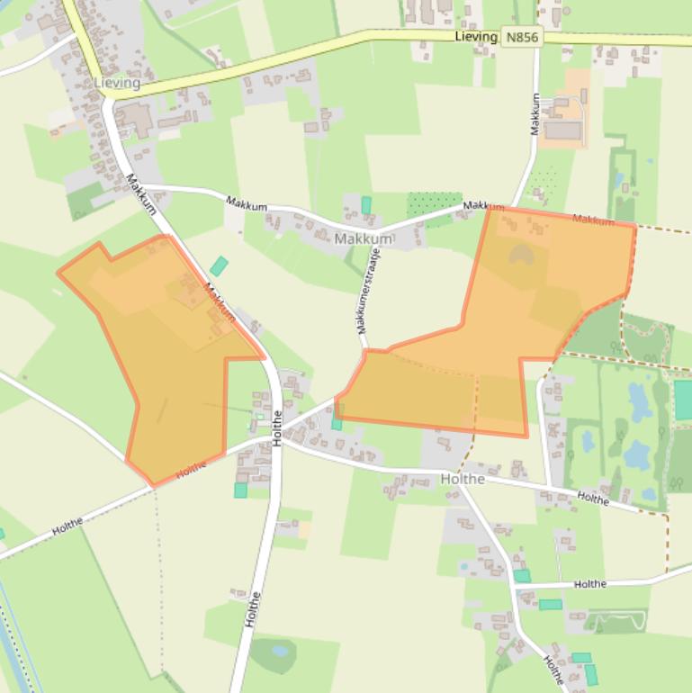 Kaart van postcodegebied 9411TK.