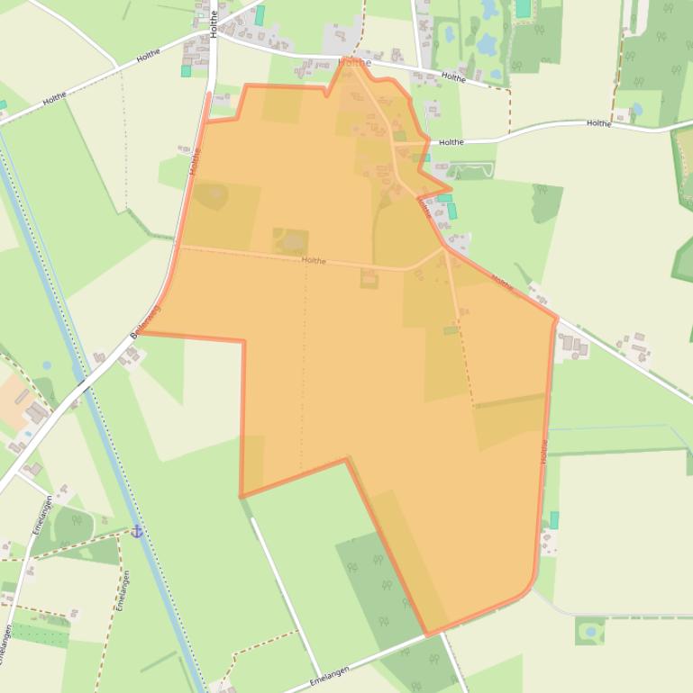 Kaart van postcodegebied 9411TP.