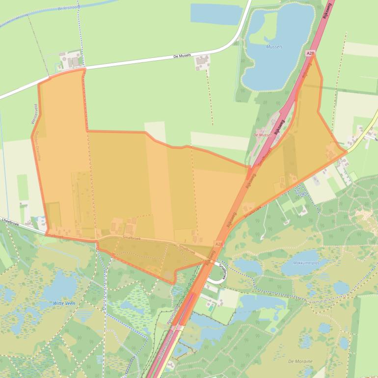 Kaart van postcodegebied 9411TV.