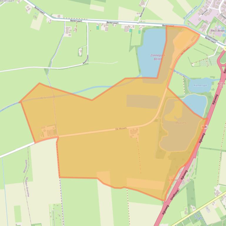 Kaart van postcodegebied 9411VN.