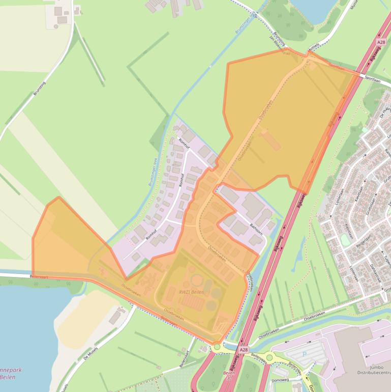 Kaart van postcodegebied 9411VR.