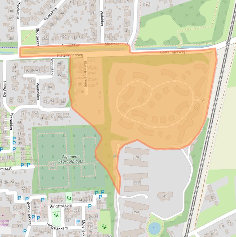 Kaart van postcodegebied 9411WB.