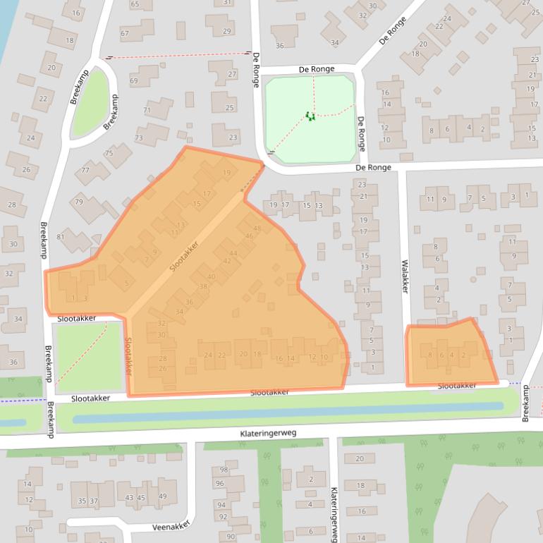 Kaart van postcodegebied 9412AP.