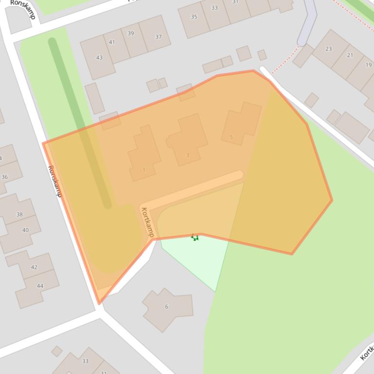 Kaart van postcodegebied 9412BC.