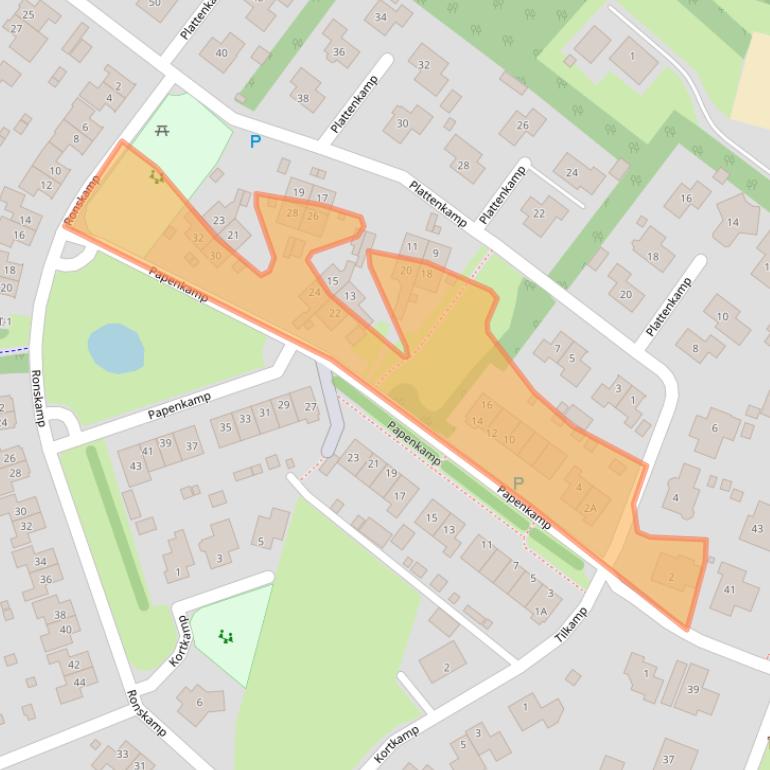 Kaart van postcodegebied 9412BJ.