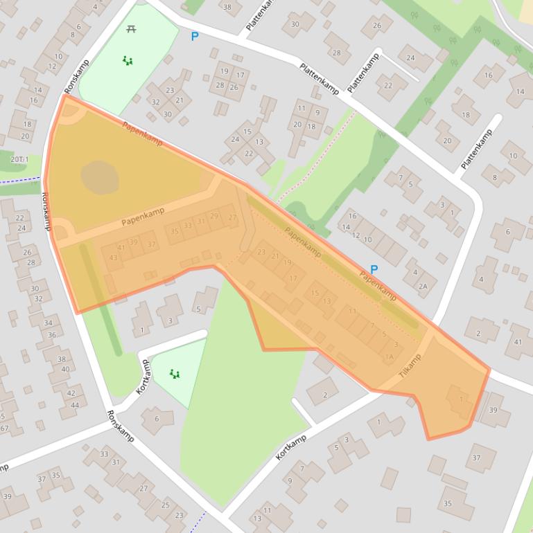 Kaart van postcodegebied 9412BK.