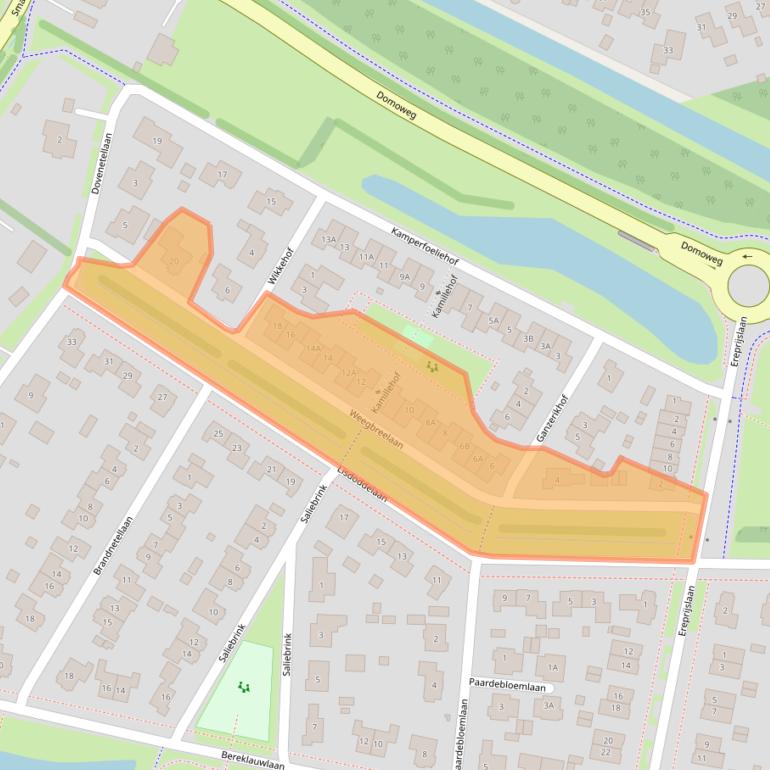 Kaart van postcodegebied 9413AG.