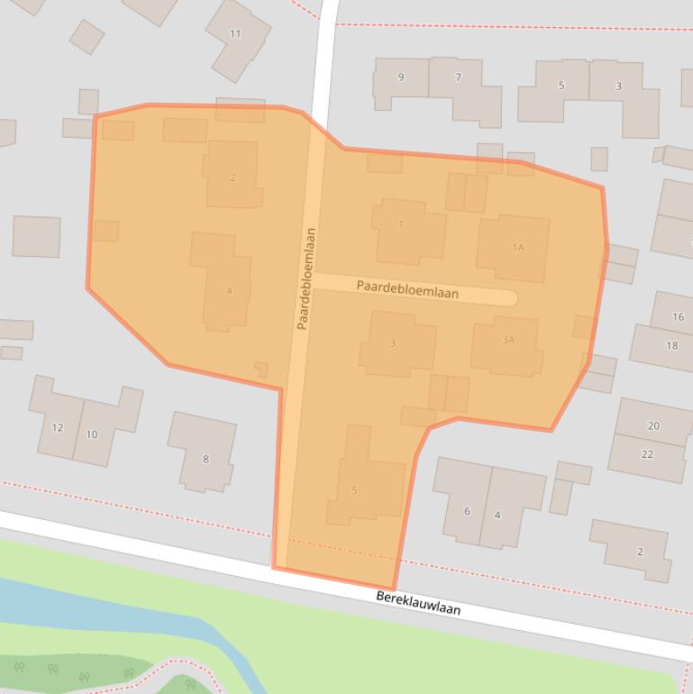 Kaart van postcodegebied 9413AM.