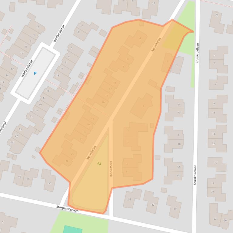 Kaart van postcodegebied 9413BC.