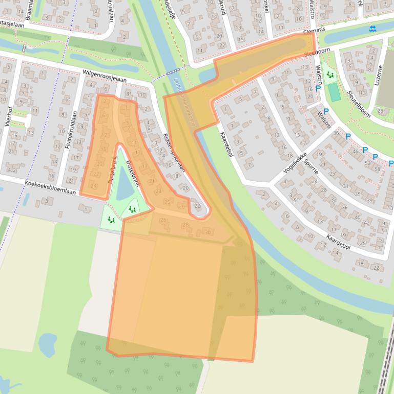 Kaart van postcodegebied 9413CG.