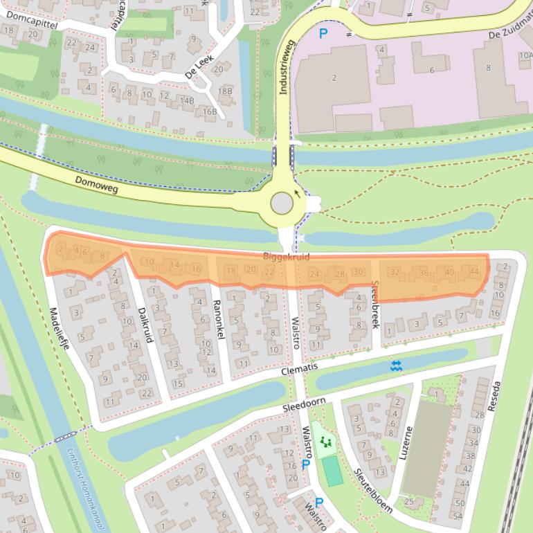 Kaart van postcodegebied 9413DA.