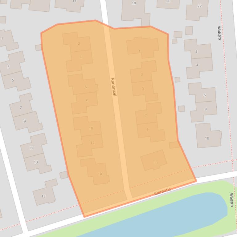 Kaart van postcodegebied 9413DD.